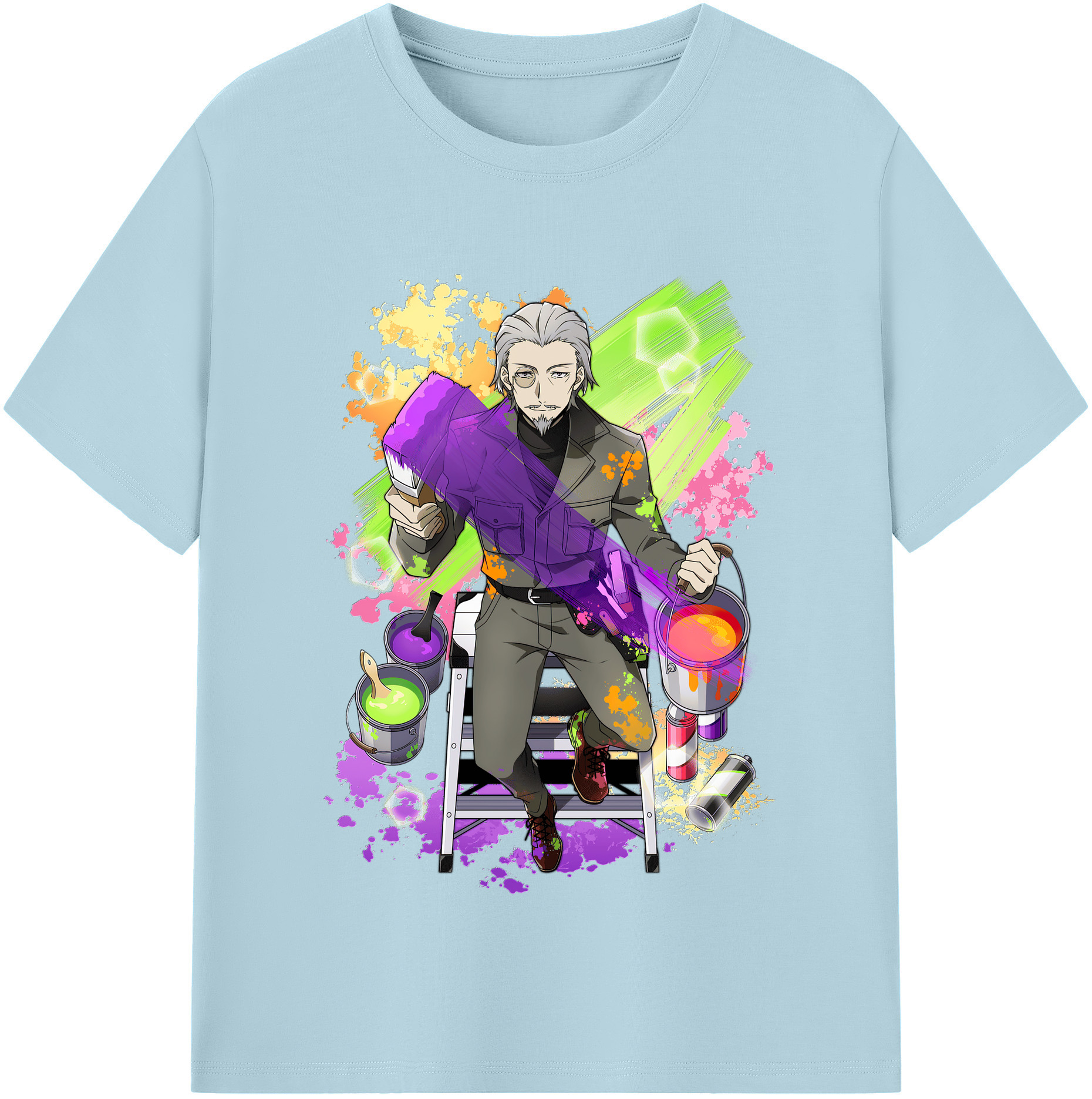 （画像用） 文豪ストレイドッグス Bungo Stray Dogs 綿100％半袖Tシャツ（フロントプリント）